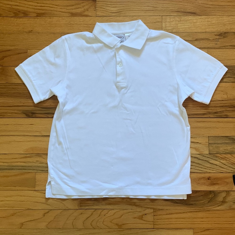 Talbots Kids White Polo Shirt - Size 12